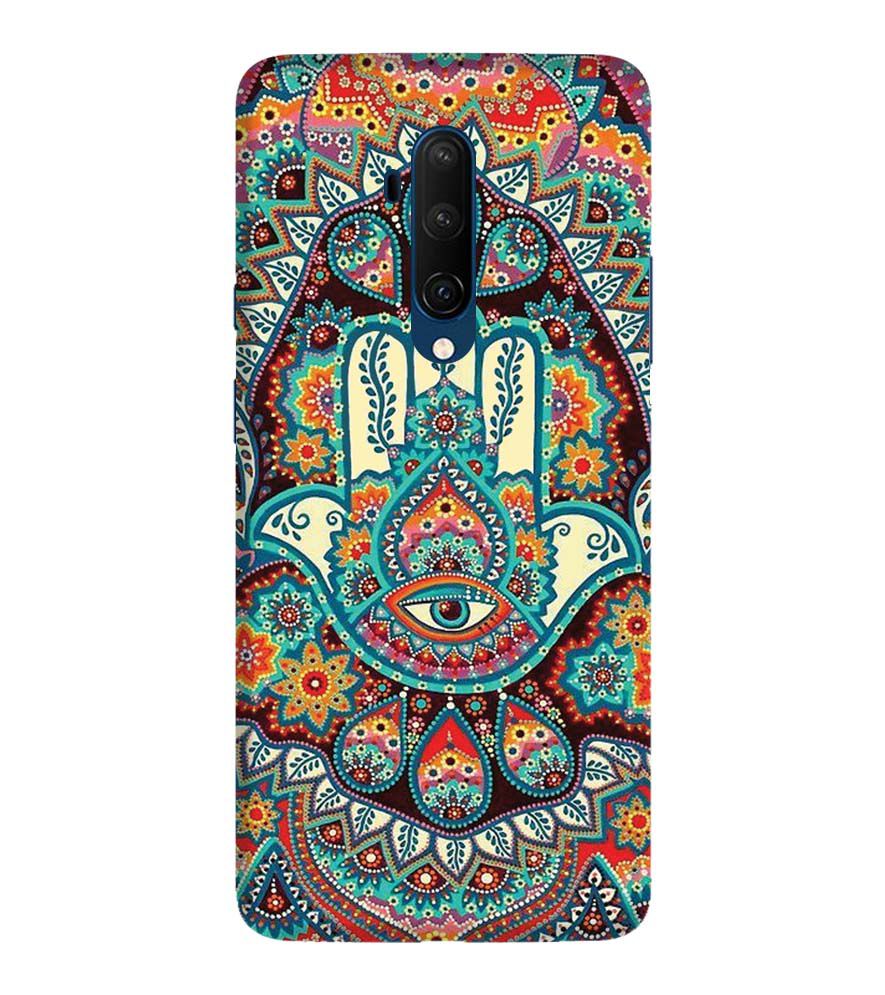 PS1336-Eye Hands Mandala Back Cover for OnePlus 7T Pro