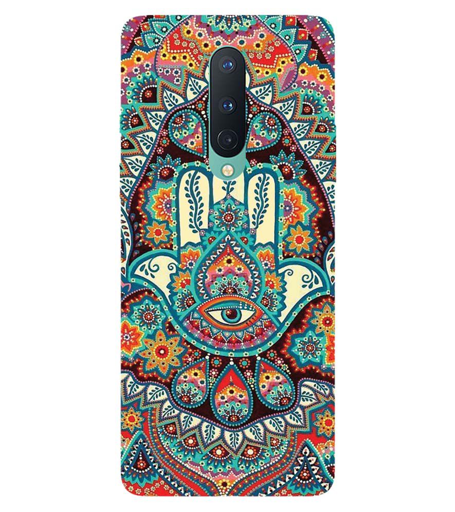 PS1336-Eye Hands Mandala Back Cover for OnePlus 8