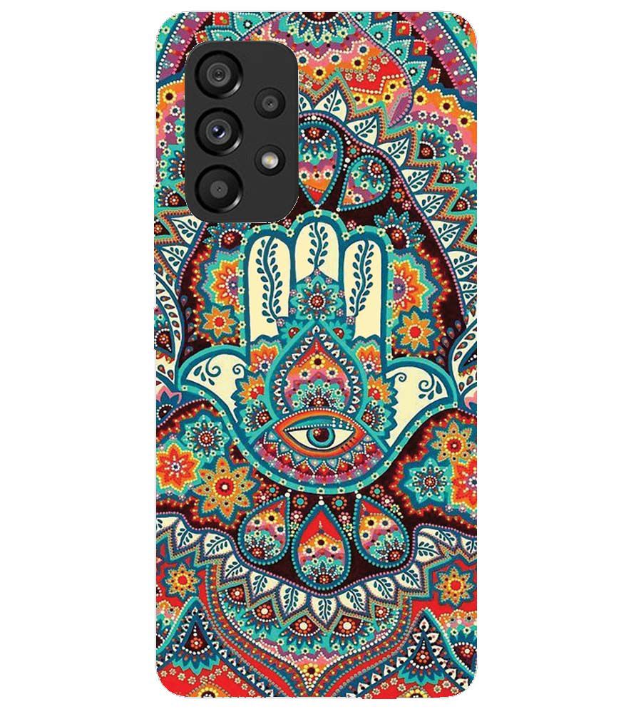 PS1336-Eye Hands Mandala Back Cover for Samsung Galaxy A53 5G