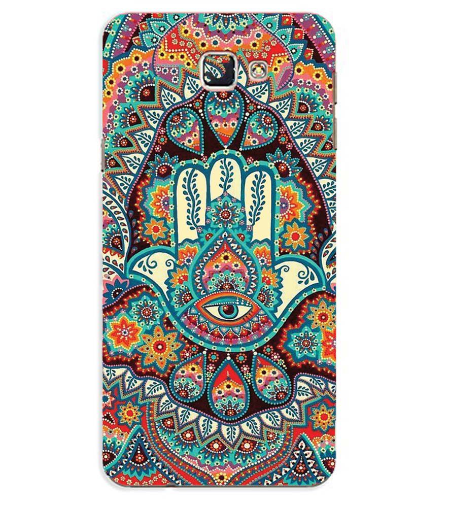 PS1336-Eye Hands Mandala Back Cover for Samsung Galaxy J5 Prime