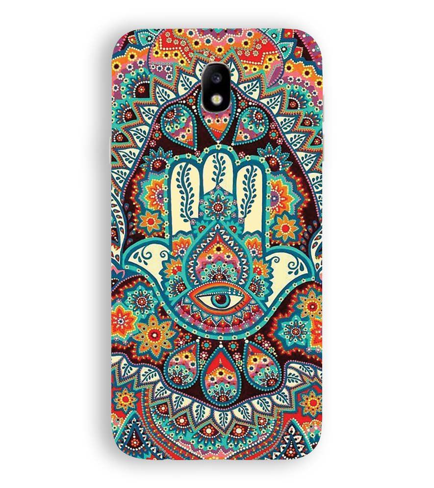 PS1336-Eye Hands Mandala Back Cover for Samsung Galaxy J7 Pro