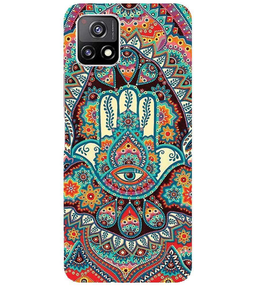 PS1336-Eye Hands Mandala Back Cover for vivo Y52s
