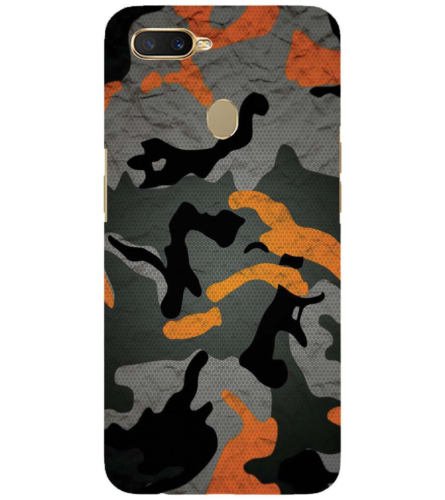 PS1337-Premium Looking Camouflage Back Cover for Oppo A12