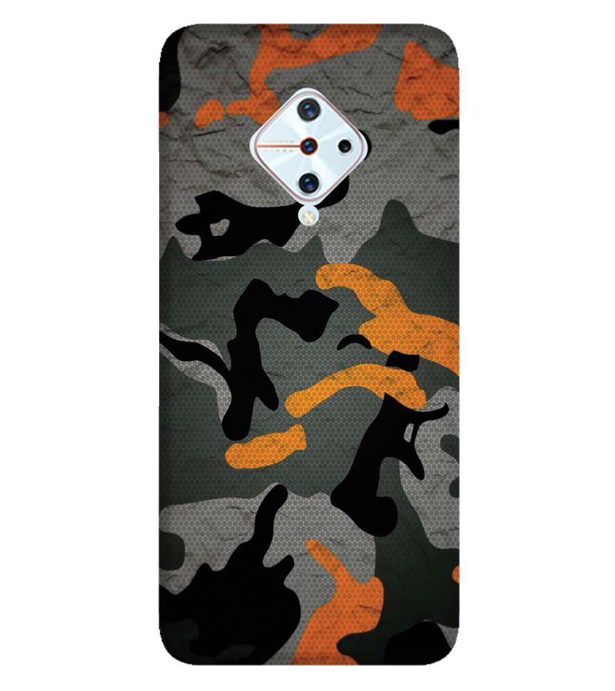 PS1337-Premium Looking Camouflage Back Cover for Vivo S1 Pro