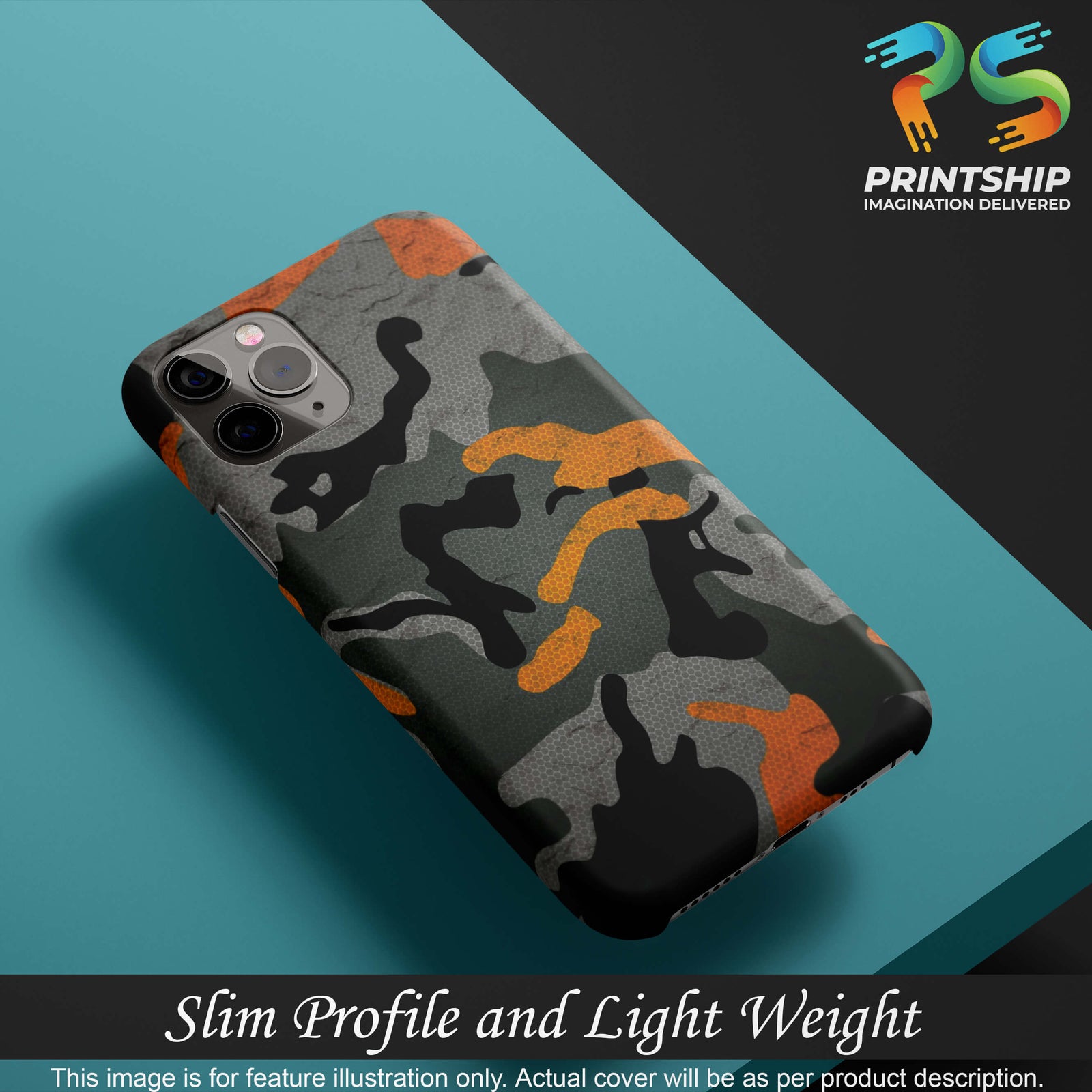 PS1337-Premium Looking Camouflage Back Cover for Oppo A72-Image4