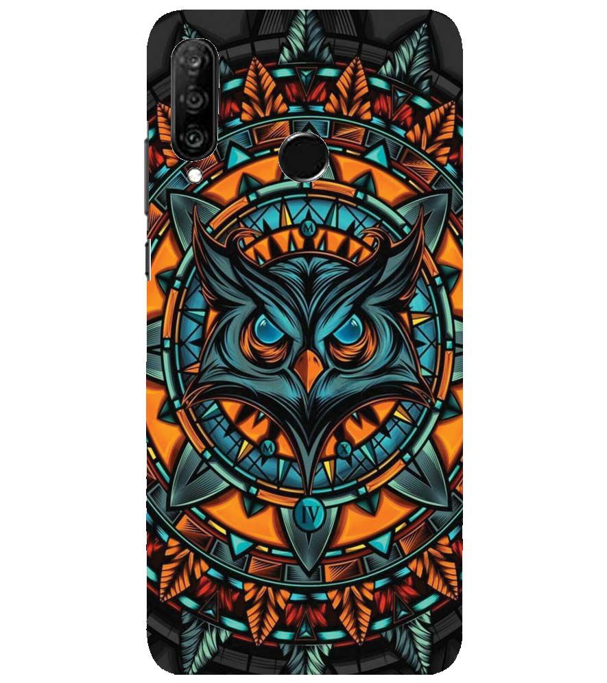 PS1338-Premium Owl Back Cover for Huawei nova 4e
