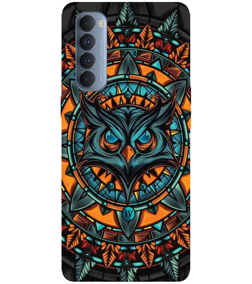 PS1338-Premium Owl Back Cover for Oppo Reno4 Pro