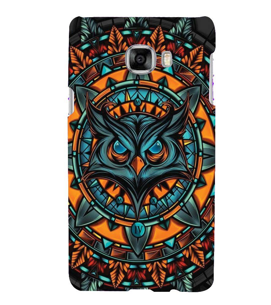 PS1338-Premium Owl Back Cover for Samsung Galaxy C7 Pro