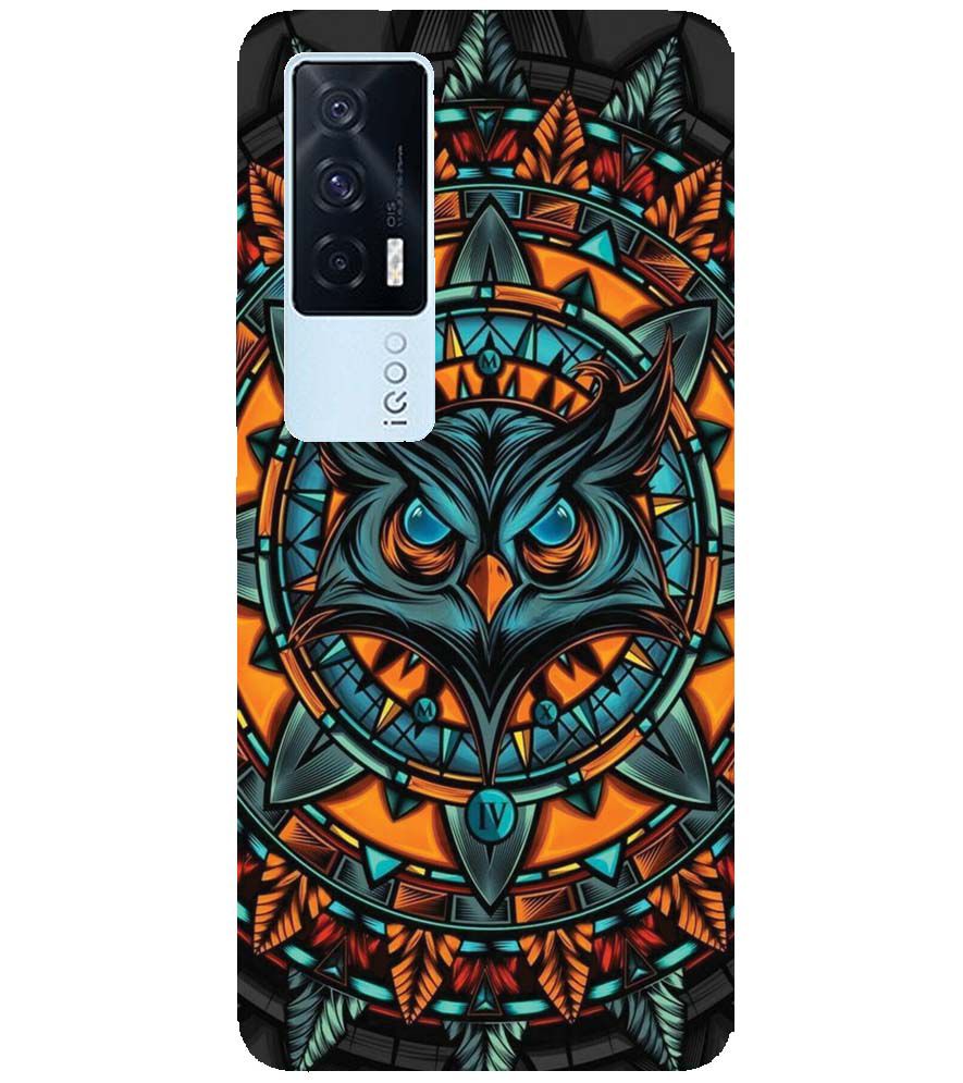 PS1338-Premium Owl Back Cover for vivo iQOO 7