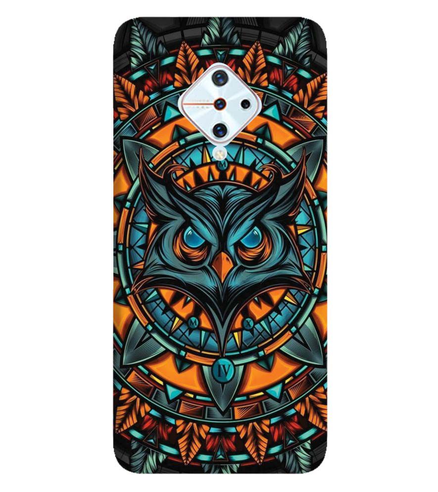 PS1338-Premium Owl Back Cover for Vivo S1 Pro