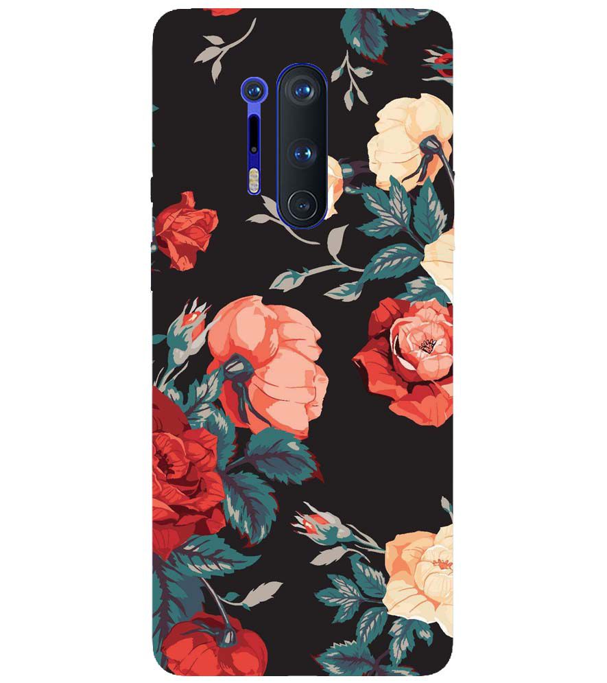 PS1340-Premium Flowers Back Cover for OnePlus 8 Pro