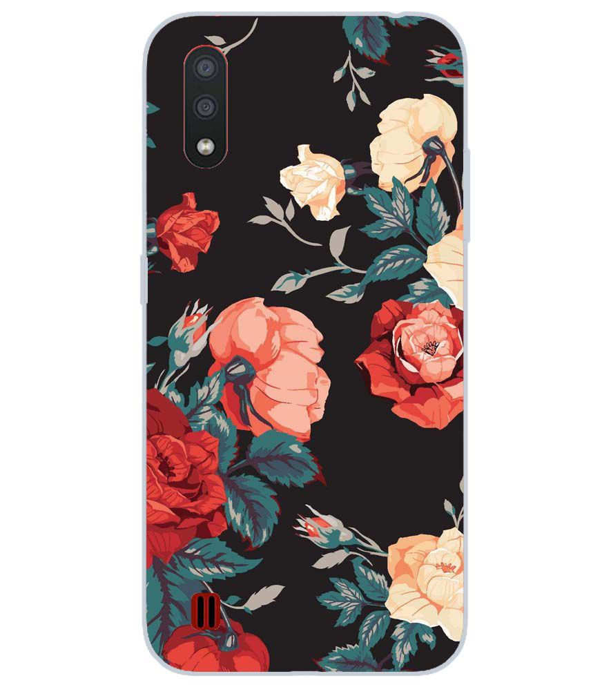 PS1340-Premium Flowers Back Cover for Samsung Galaxy M01
