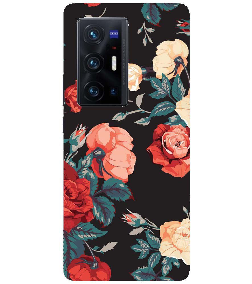 PS1340-Premium Flowers Back Cover for vivo X70 Pro