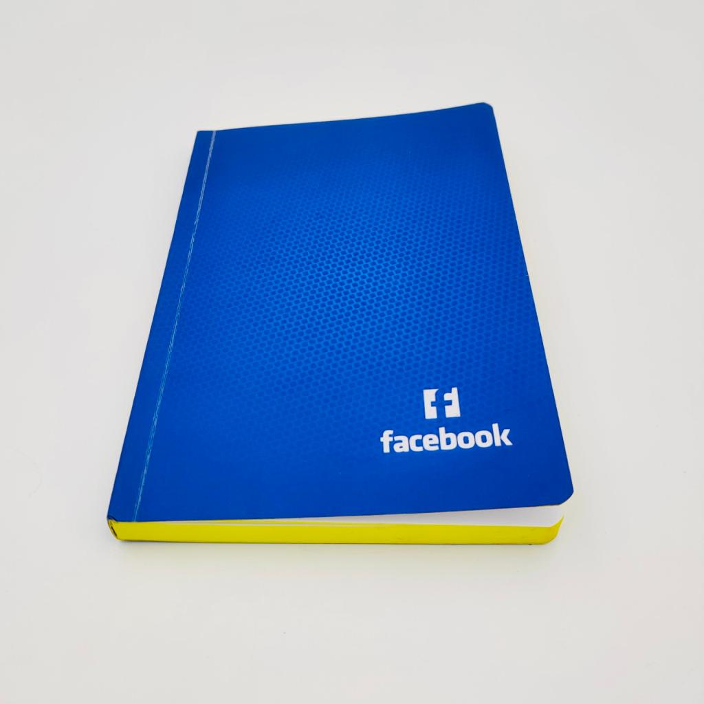 Facebook Soft Bound NoteBook With Edge Coloring - corporate gift by YuBingo