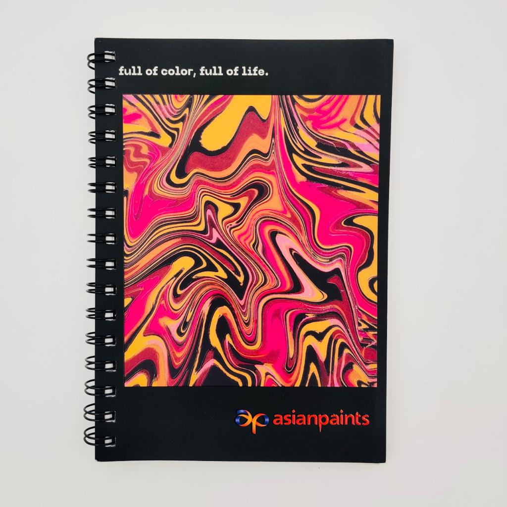 Asian Paints Wiro Notebook with raised UV - corporate gift by YuBingo