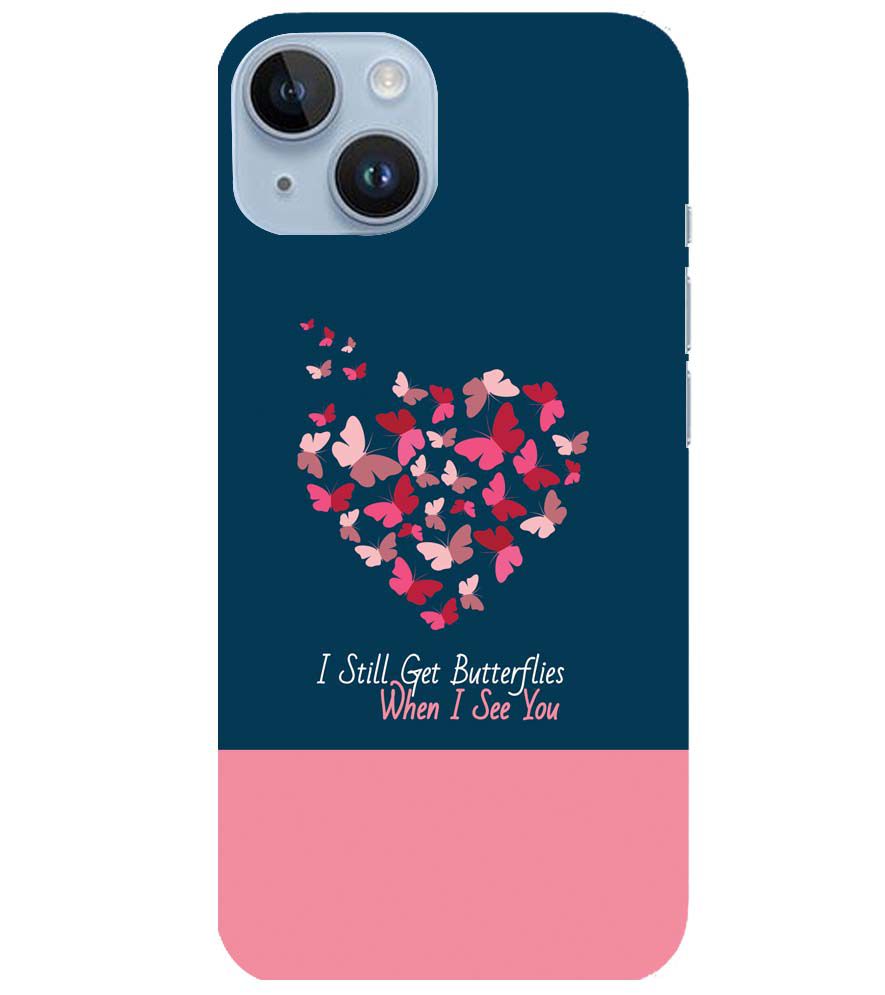 U0317-Butterflies on Seeing You Back Cover for Apple iPhone 14