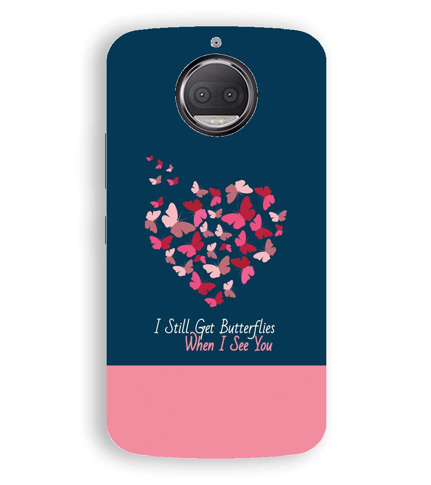 U0317-Butterflies on Seeing You Back Cover for Motorola Moto G5S Plus