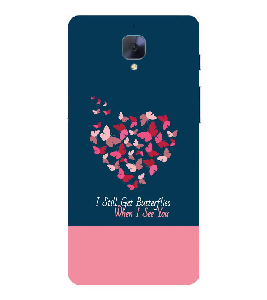 U0317-Butterflies on Seeing You Back Cover for OnePlus 3 and OnePlus 3T