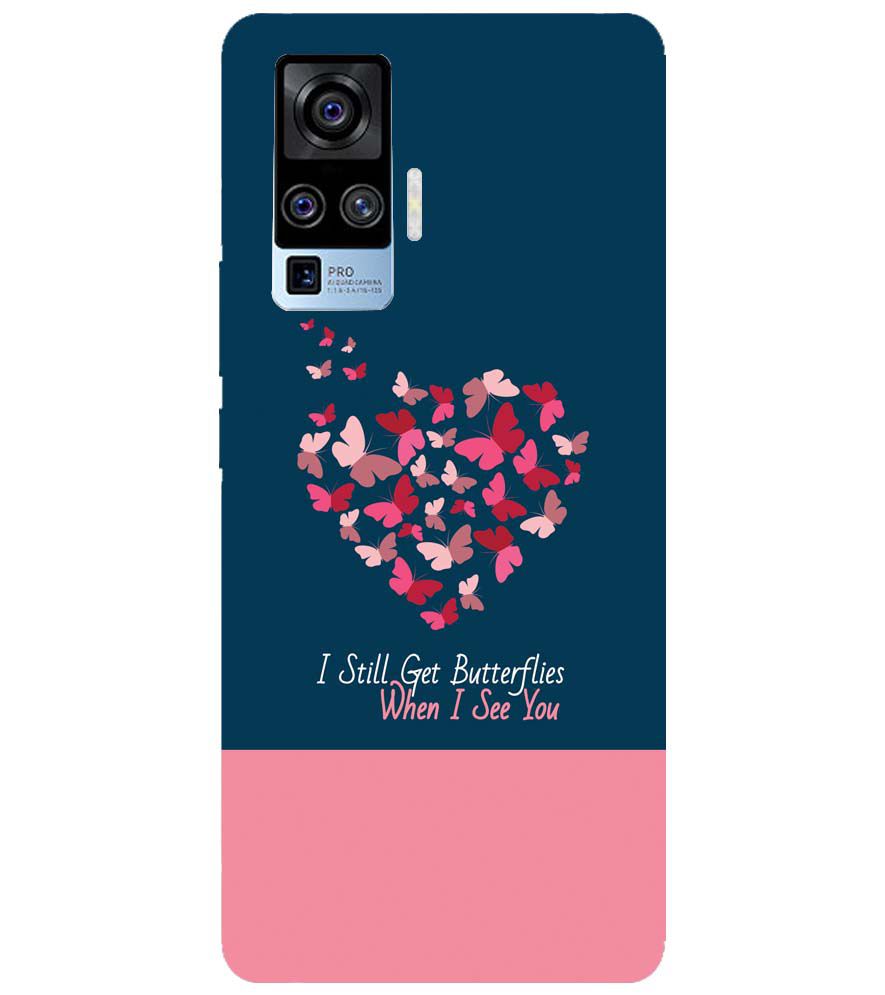 U0317-Butterflies on Seeing You Back Cover for vivo X50 Pro