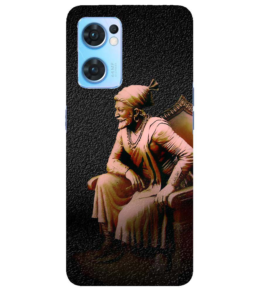 W0043-Shivaji Photo Back Cover for Oppo Reno7 5G