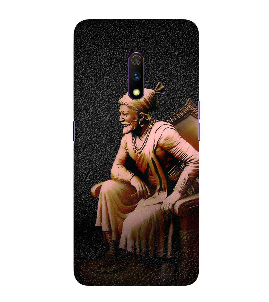 W0043-Shivaji Photo Back Cover for Realme X