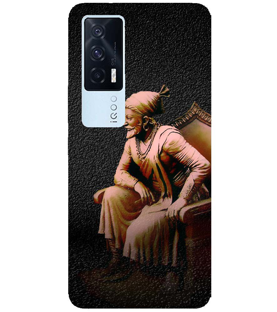 W0043-Shivaji Photo Back Cover for vivo iQOO 7