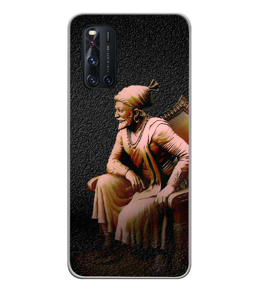 W0043-Shivaji Photo Back Cover for Vivo V19