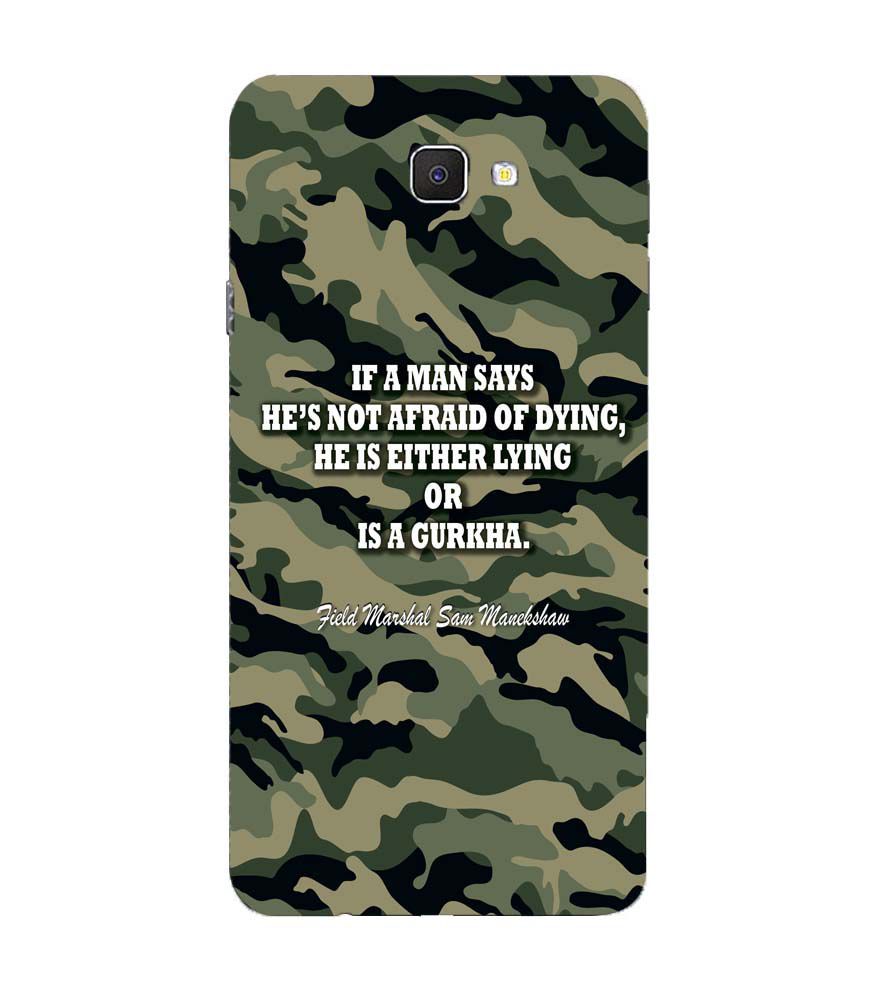 W0450-Indian Army Quote Back Cover for Samsung Galaxy C9 Pro