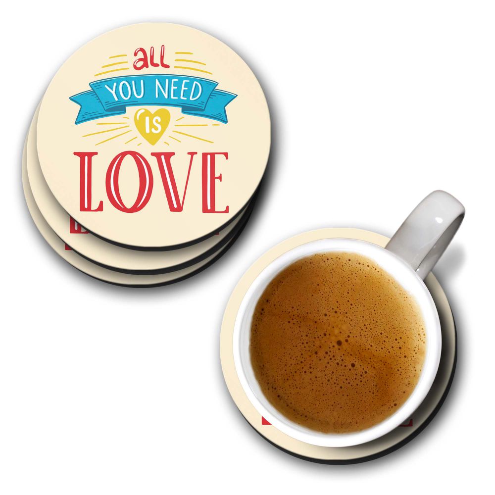 All U Need is Love Coasters