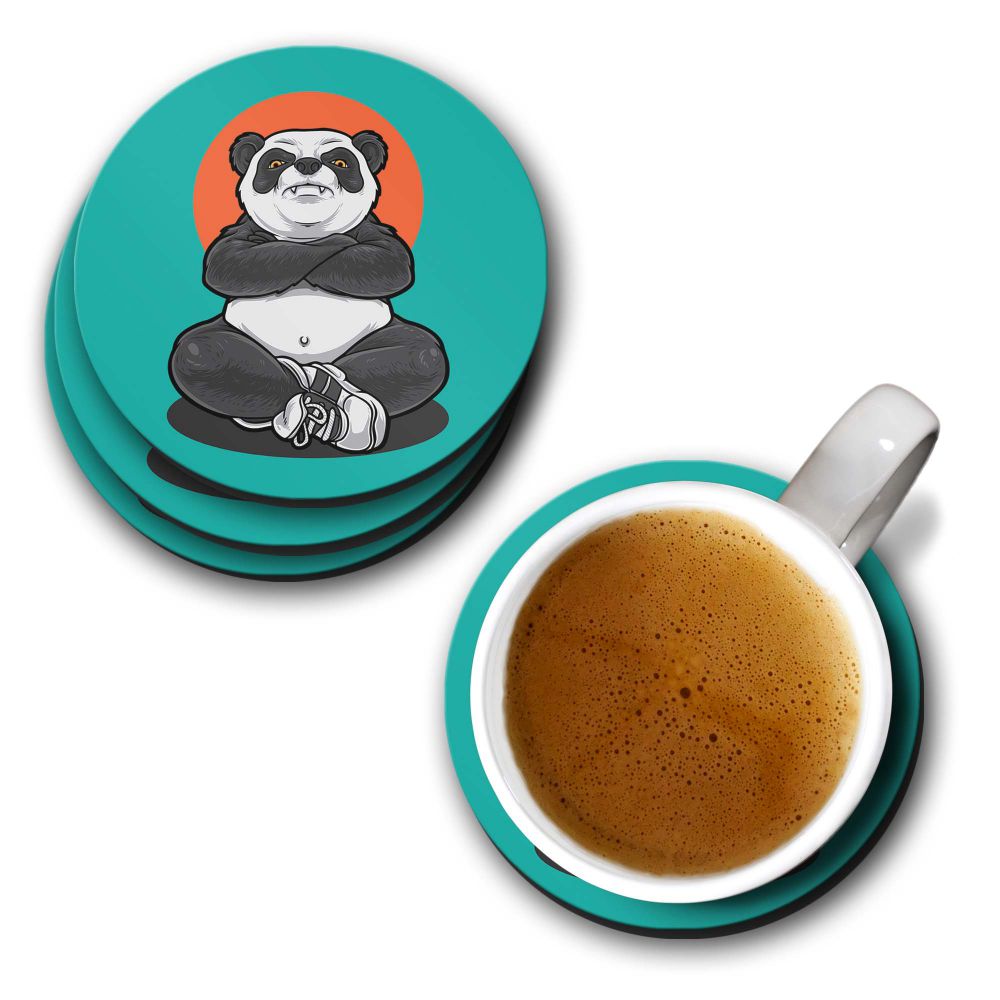 Angry Panda Coasters