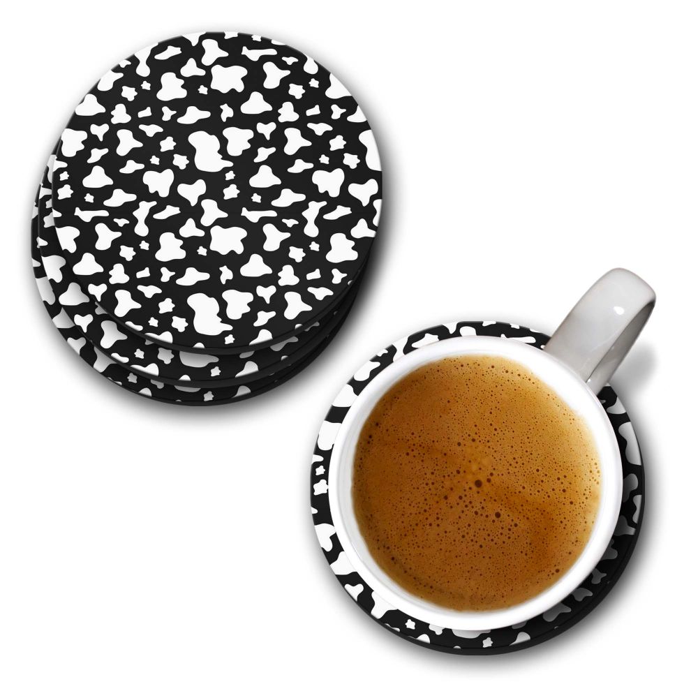 Black And White Pattern Coasters