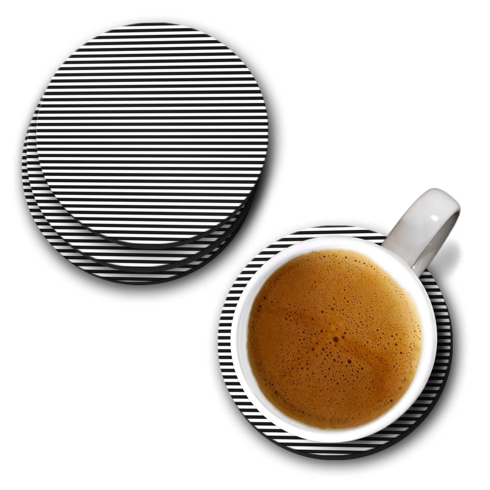Black Stripes Coasters