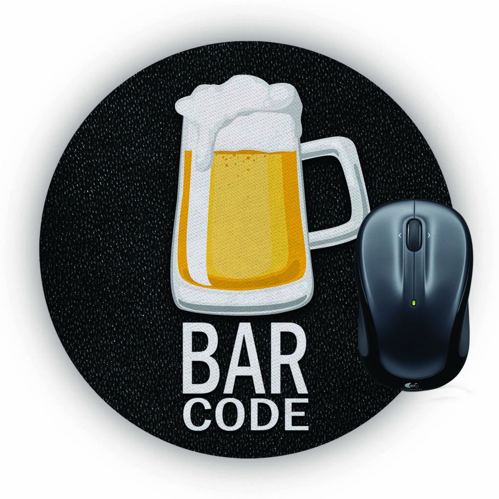 Bar Code Mouse Pad (Round)
