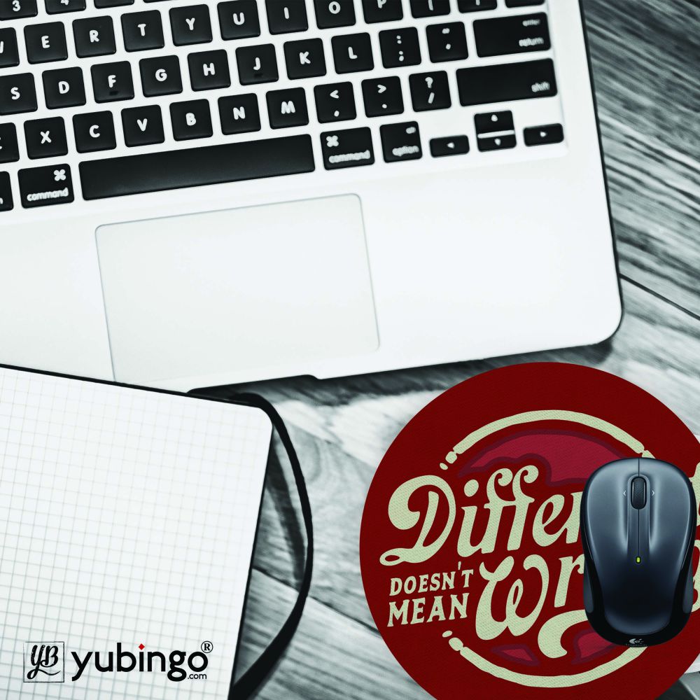 Be Different Mouse Pad (Round)-Image4