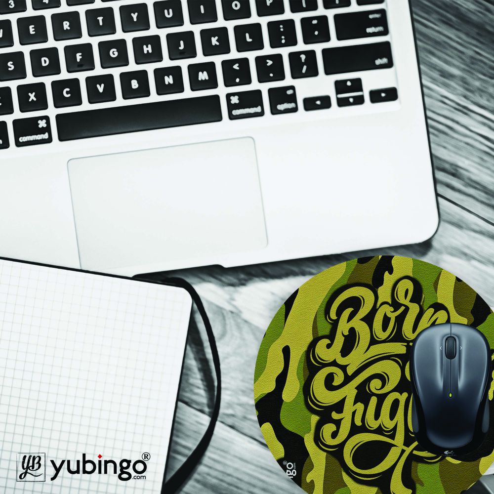 Born to Fight Mouse Pad (Round)-Image4