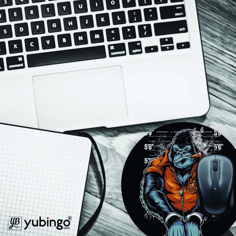 Boss in Trouble Mouse Pad (Round)-Image4
