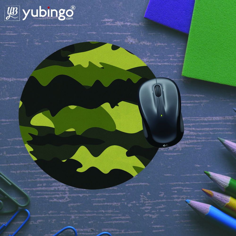 Camouflage Mouse Pad (Round)-Image5