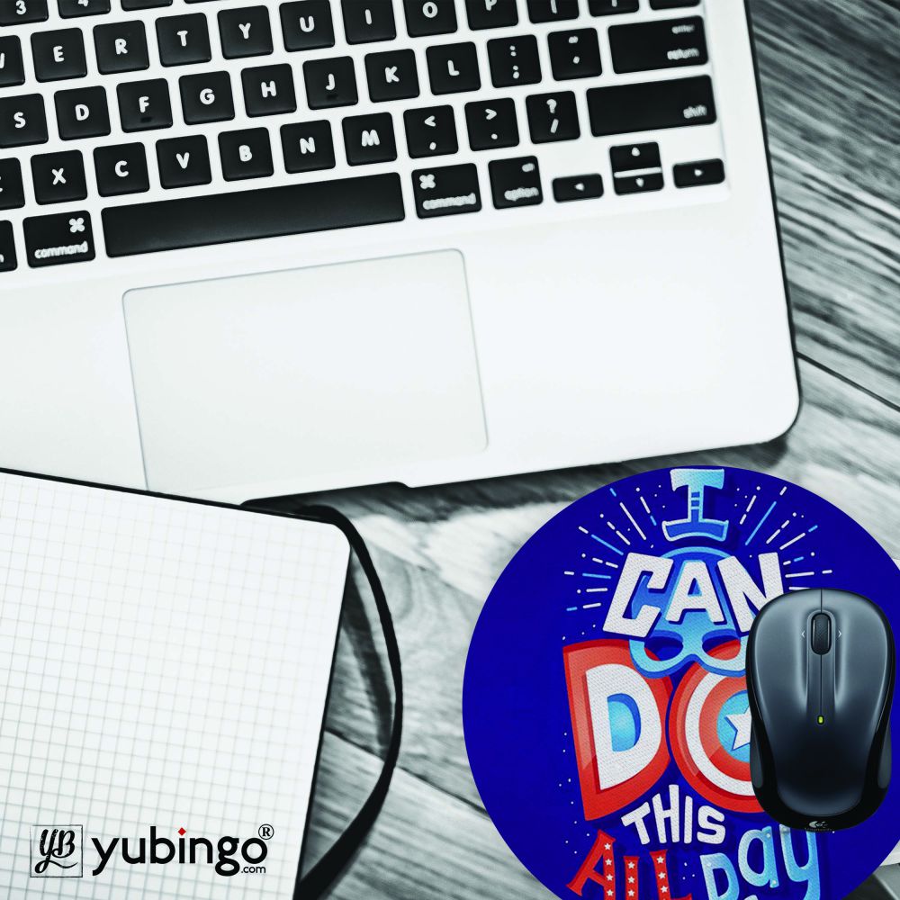 Can Do This All Day Mouse Pad (Round)-Image4