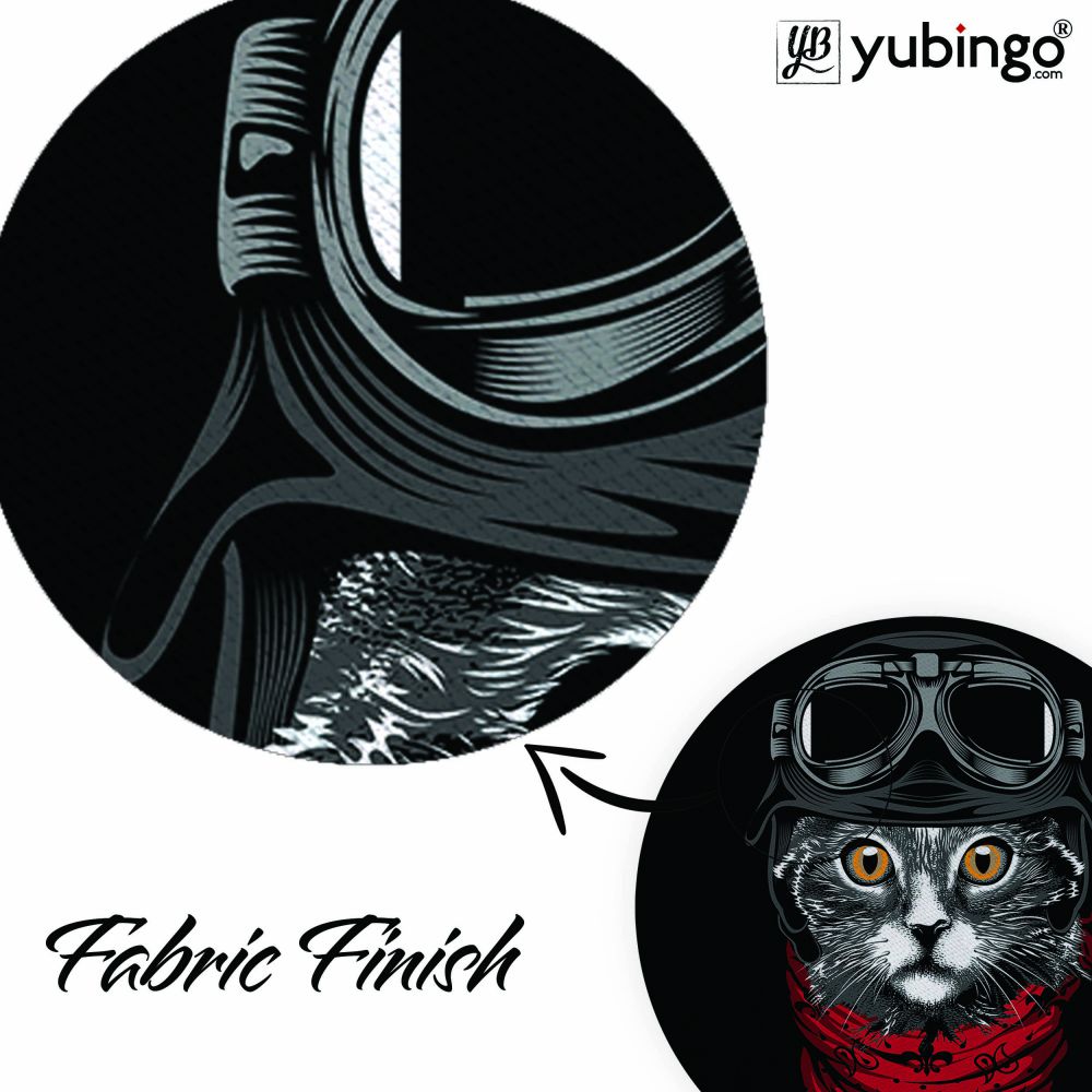 Cat Punk Mouse Pad (Round)-Image3