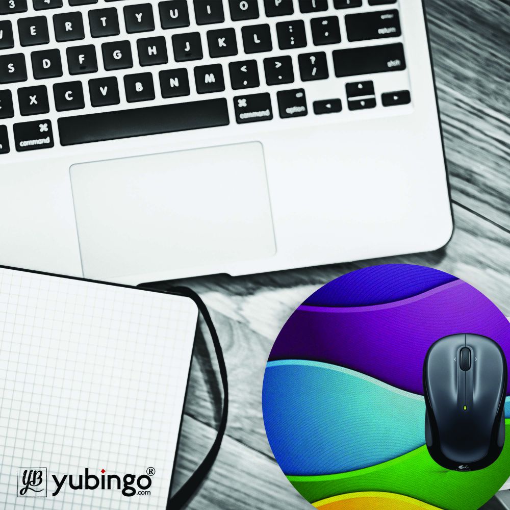 Colors Multiplied Mouse Pad (Round) - product image 4