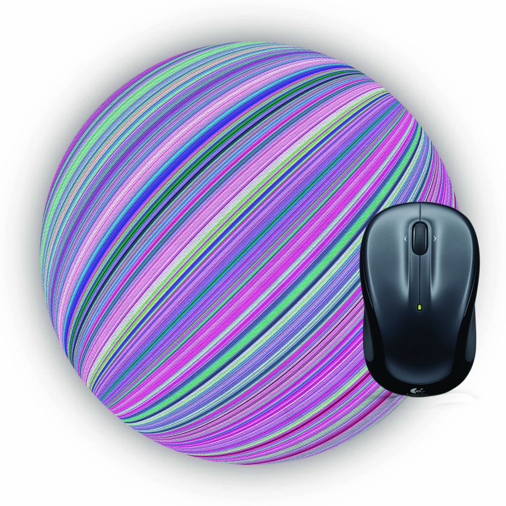 Colors Pattern Mouse Pad (Round)