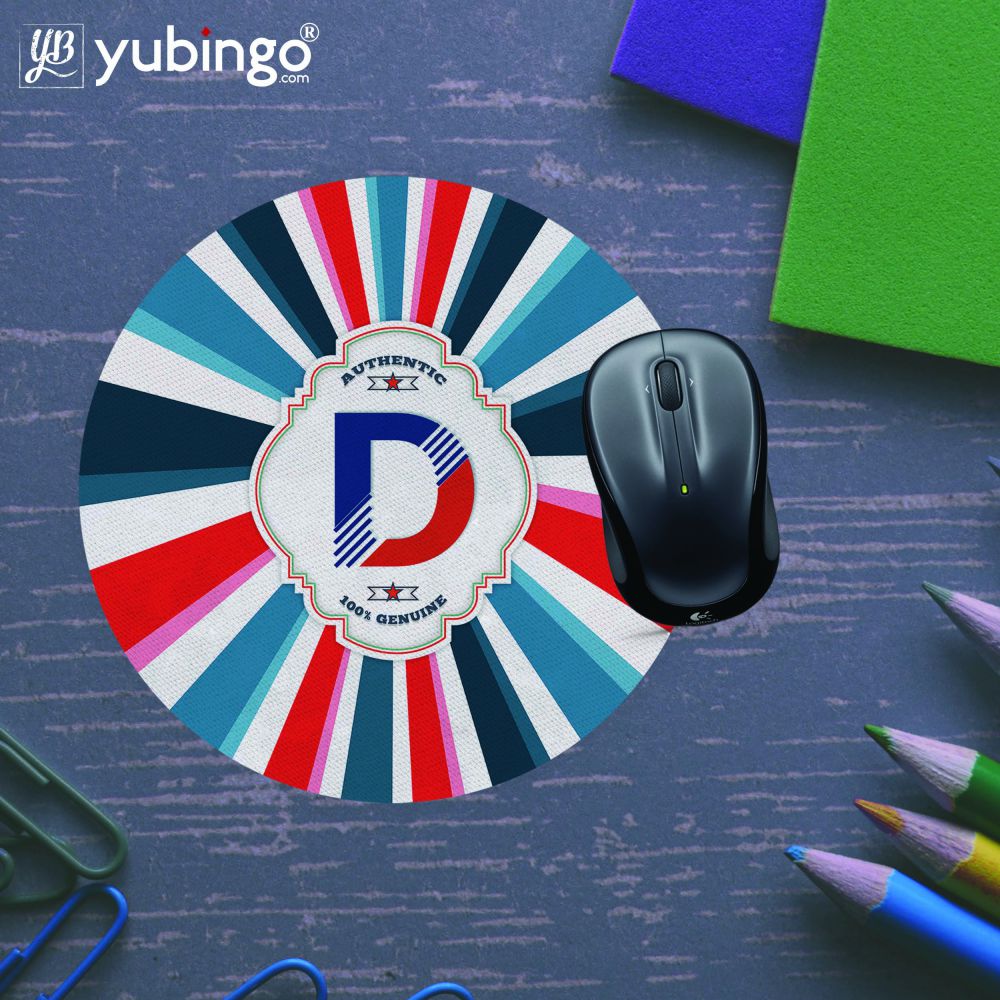 Colourful Customised Alphabet Mouse Pad (Round)-Image5