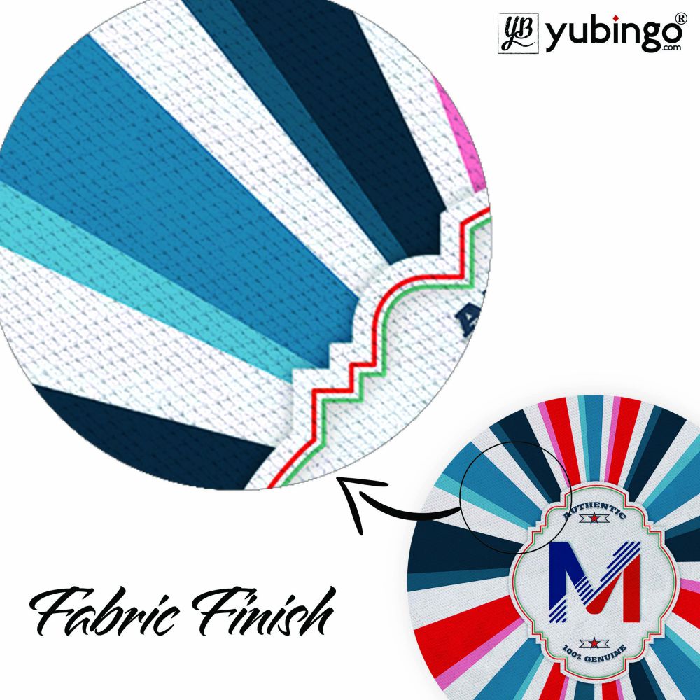 Colourful Customised Alphabet Mouse Pad (Round)-Image3