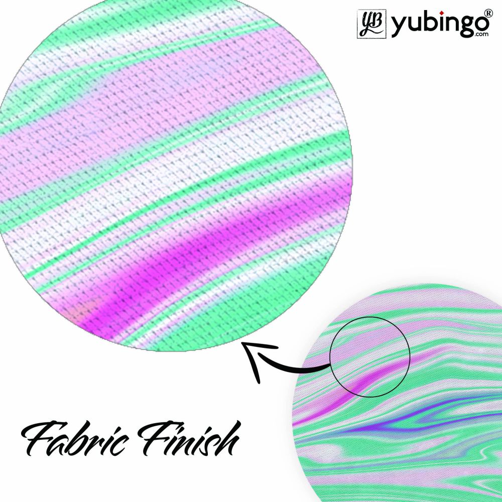 Colourful Marble Mouse Pad (Round)-Image3