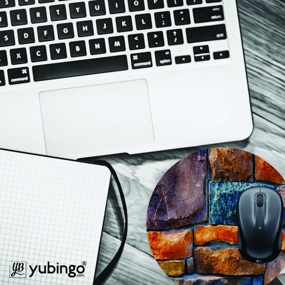 Colourful Stones Mouse Pad (Round)-Image4