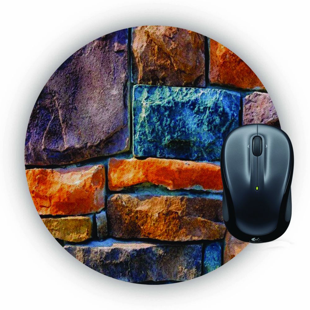 Colourful Stones Mouse Pad (Round)