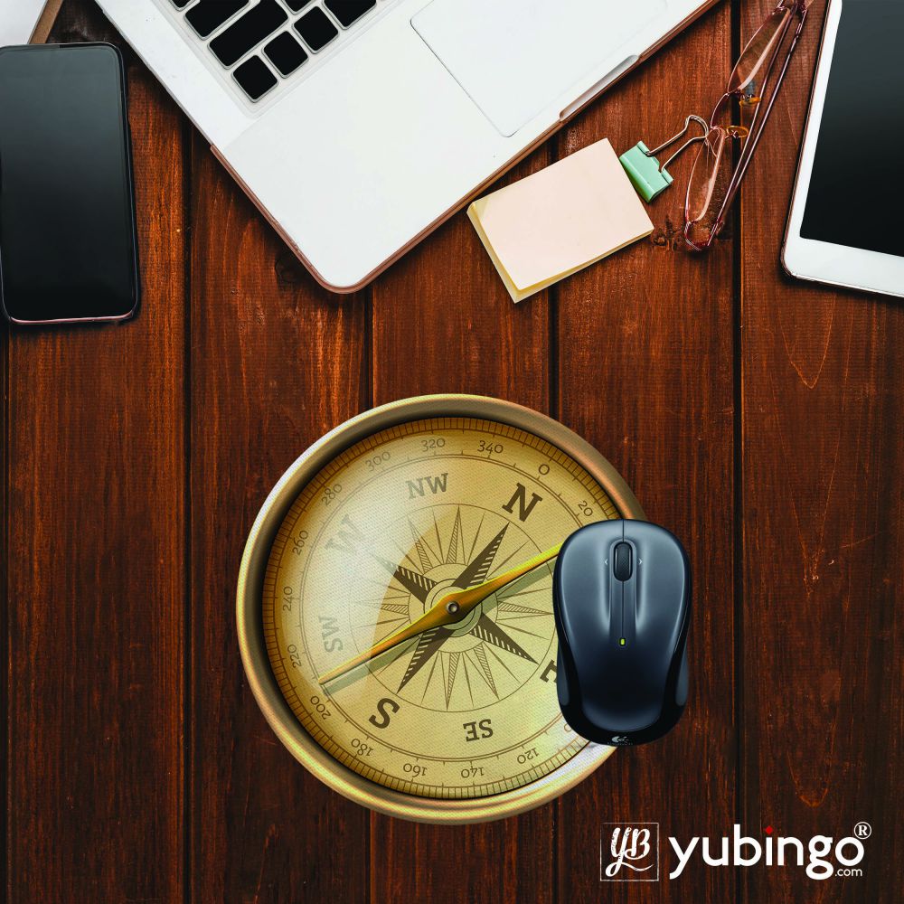 Compass Mouse Pad (Round)-Image2