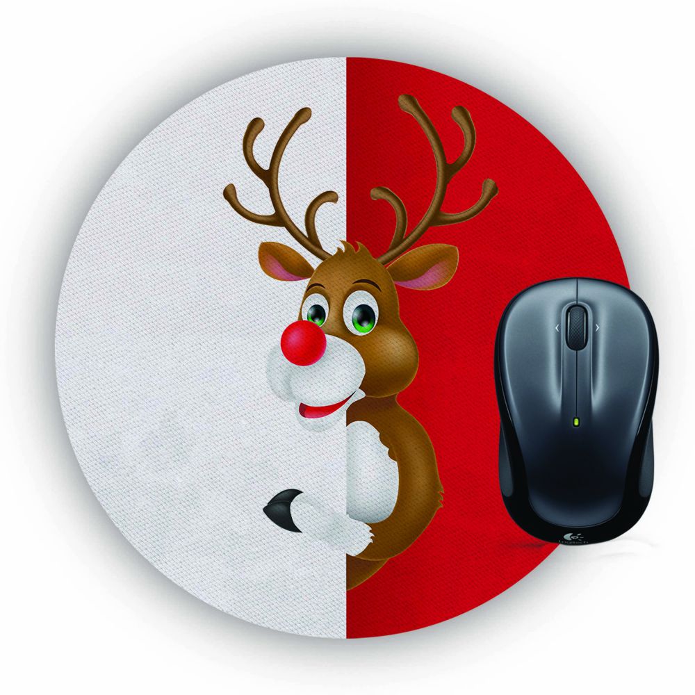 Cool Christmas Mouse Pad (Round)