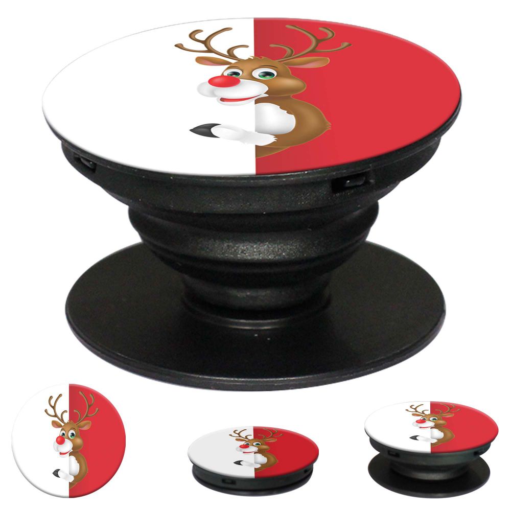 Cool Christmas Mobile Grip Stand (Black)-Image2