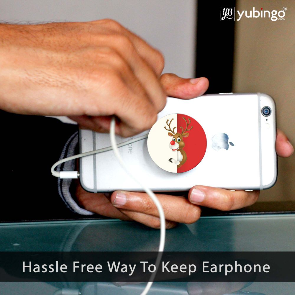 Cool Christmas Mobile Grip Stand (Black)-Image4